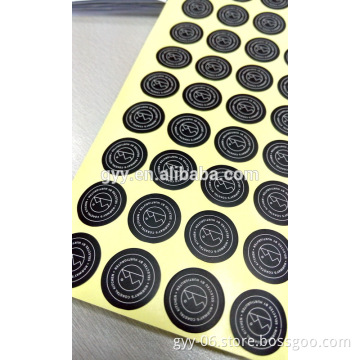 Hot sell Black Logo Adhesive Sticker